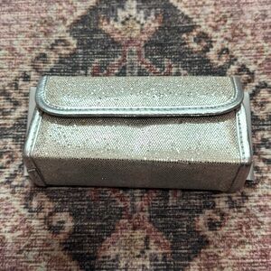 Pier 1 Silver Sparkly Make Up and Nail Care Kit